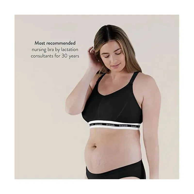 Bravado Original Full Cup Nursing Bra, Black XL Image 4