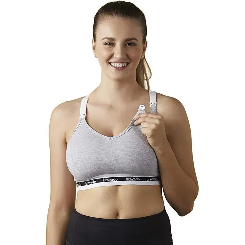 Bravado Original Full Cup Nursing Bra, Dove Heather Image 1