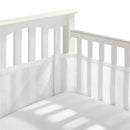 BreathableBaby - Classic Breathable Mesh Crib Liner, White Image 1