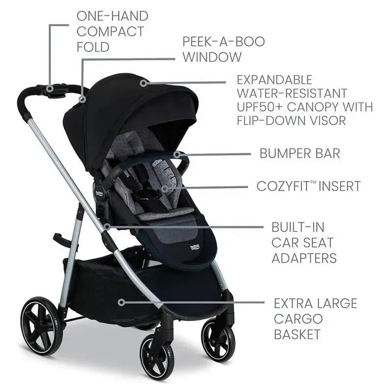 Britax - Grove Modular Stroller, Lightweight Stroller  Image 3