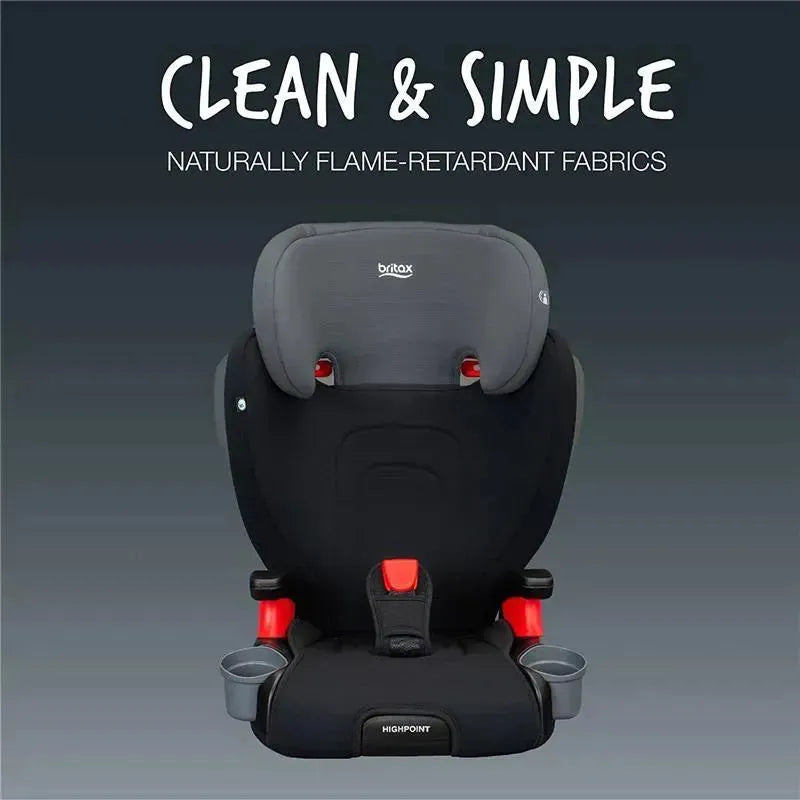 Britax - Highpoint 2-Stage Belt Positioning Booster Car Seat, Black Ombre Image 5