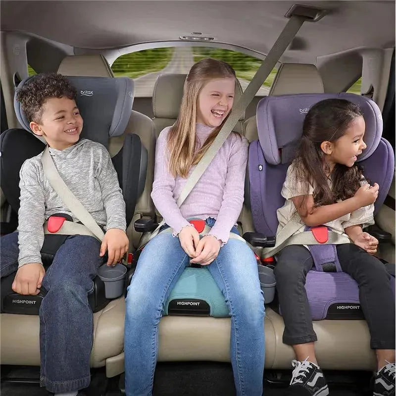 Britax - Highpoint 2-Stage Belt Positioning Booster Car Seat, Gray Ombre Image 3
