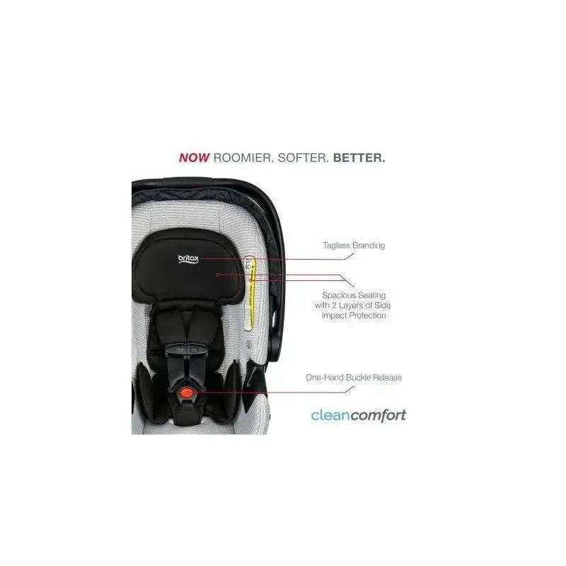 Britax - Travel System B-Free Premium & B-Safe Gen2 FlexFit Plus, Black Image 7