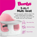Bumbo Distribution - Multi Seat 3-in-1 Baby & Toddler Convertible Non-Slip Floor, Cradle Pink Image 7