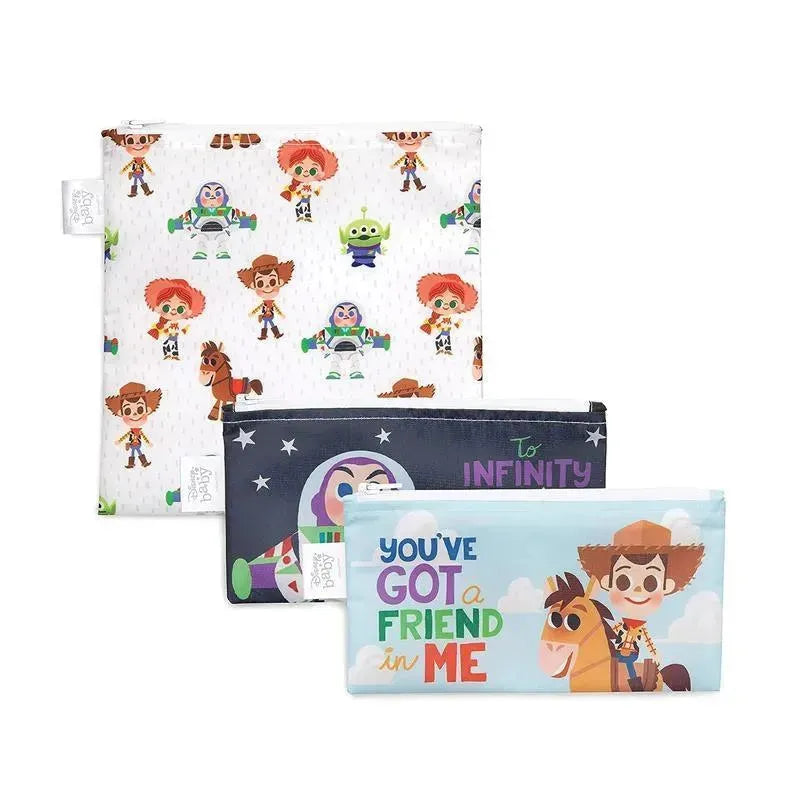 Bumkins - 3Pk Disney Toy Story Reusable Snack Bag Image 1