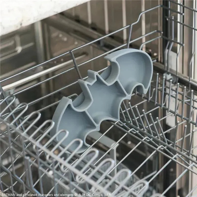 Bumkins - Dc Comics Silicone Grip Dish, Batman Image 5