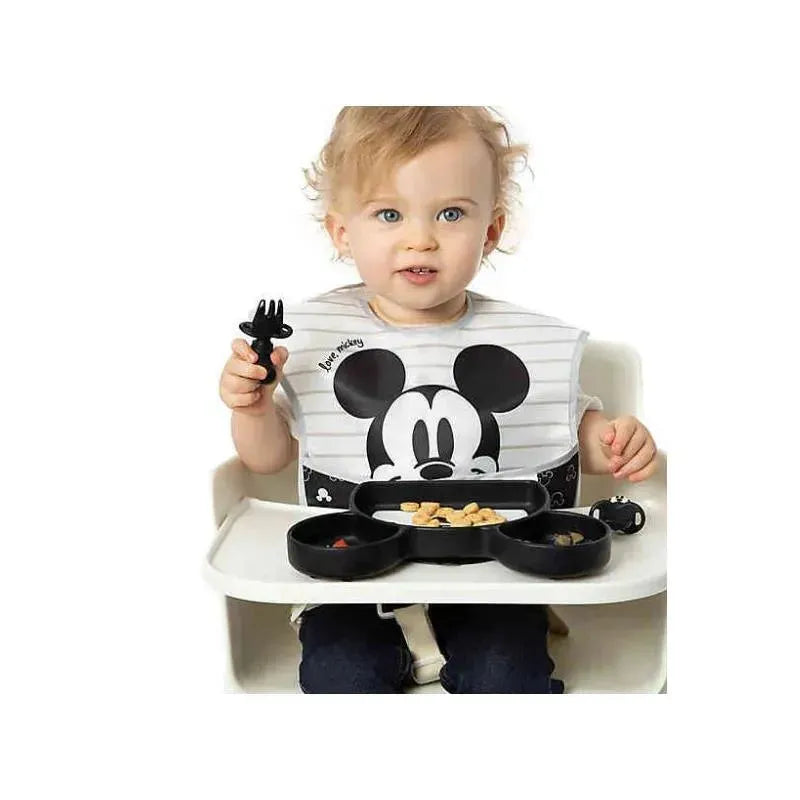 Bumkins Disney Mickey Mouse Silicone Toddler Chewtensils in Black Image 5