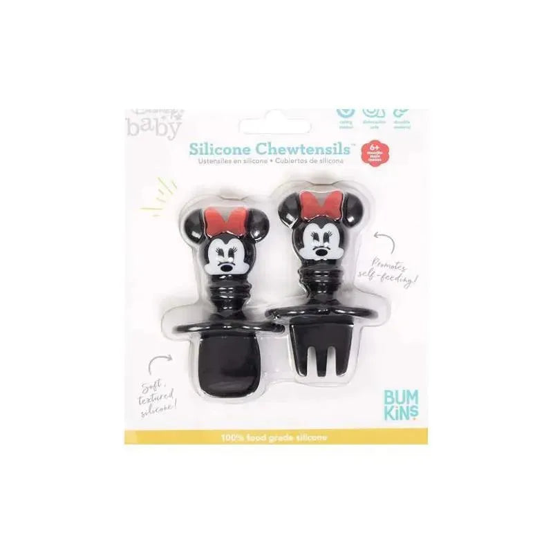 Bumkins Disney Silicone Chewstensils - Minnie Mouse Image 4