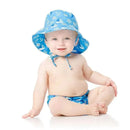 Bumkins Reusable Swim Diaper and Hat, UPF +50, Ahoy.