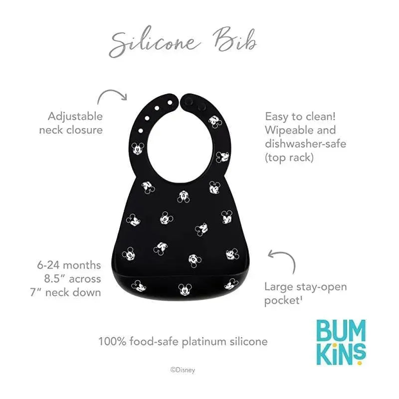 Bumkins Silicone Bib: Mickey Mouse Image 4