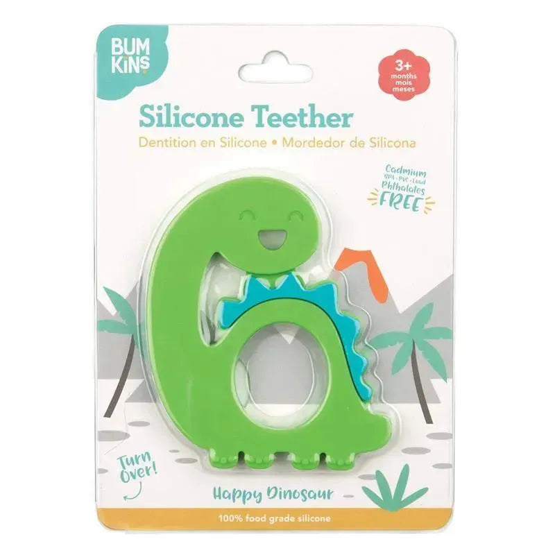 Bumkins Silicone Teether - Dinosaur Image 3