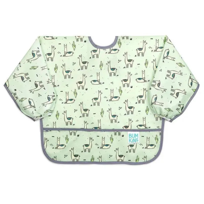 Bumkins - Sleeved Bib, Llamas Image 1