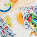 Bumkins Small Reusable Snack Bag 2-Pack, Watercolor/Brush Strokes Image 7
