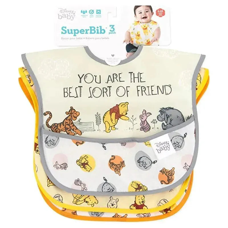 Bumkins - Disney Superbib, 3 Pk, Pooh Bear And Friends Image 5