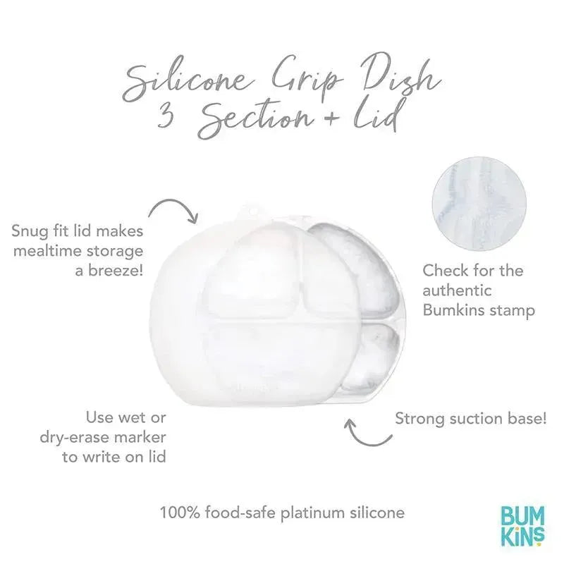 Bumkins - Toddler and Baby Suction Plates, Marble Image 7