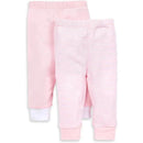 Burts Bees - 2Pk Baby Knit Jogger Pants, Stripe Blossom Image 1