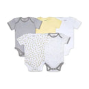 Burts Bees - 5Pk Short Sleeve Bodysuits, Sunshine Image 1