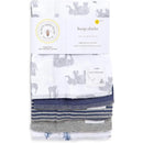 Burts Bees - 5Pk Wandering Elephants Burp Cloths Image 4
