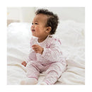 Burts Bees - Baby Girl Slub Stripe Bodysuit Set, Crocus Image 4