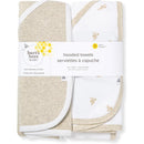 Burt's Bees - Baby Hooded Towels, Absorbent Knit Terry, Hummus Image 5