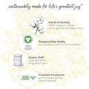 Burt's Bees - Baby Infant Washcloths, 100% Organic Cotton, 3Pck, Oatmel Image 3