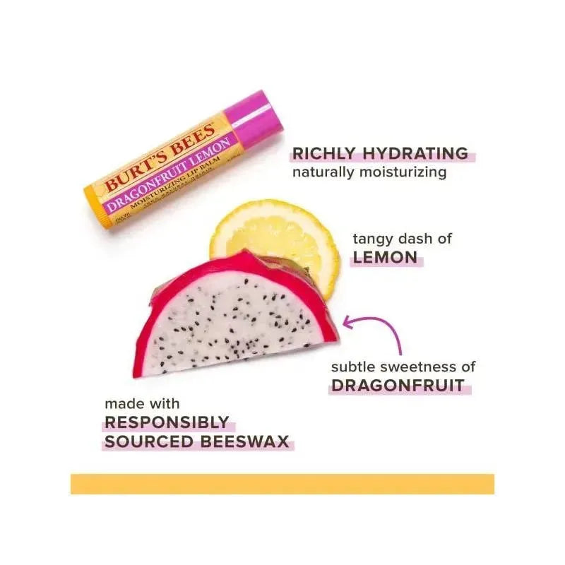 Burts Bees - Lip Balm Dragonfruit Lemon Image 3