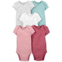 Carter's - 5-Pack Short-Sleeve Baby Bodysuits Image 1