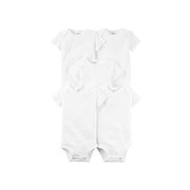 Carter's 5-Pack Short Sleeve Original Bodysuits, White Image 1