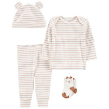 Carters - Baby Boy 4Pk Little Bear Outfit Set, Stripe Image 1