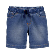 Carter's - Baby Boy Chambray French Terry Shorts, Denim Image 1