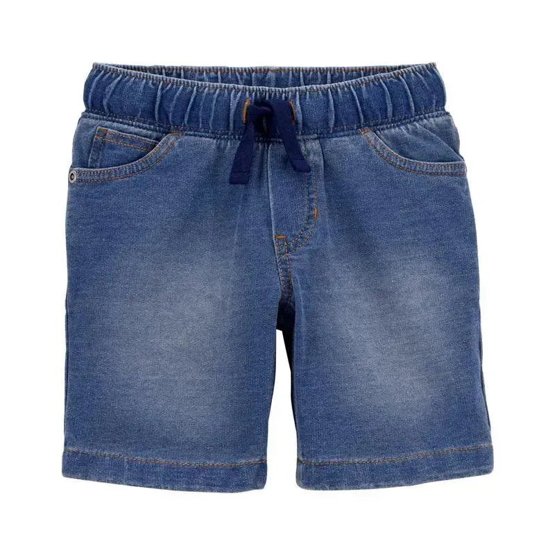 Carter's - Baby Boy Chambray French Terry Shorts, Denim Image 1