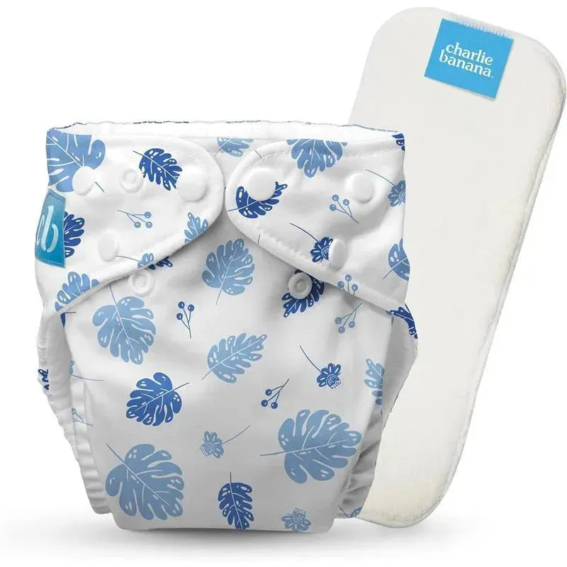 Charlie Banana - Tropical Blue Reusable Cloth Diaper One Size Image 1