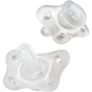 Chicco - 2 Pk Physioforma Silicone Mini Orthodontic Pacifier Clear, 0/2M Image 2