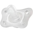Chicco - 2 Pk Physioforma Silicone Mini Orthodontic Pacifier Clear, 0/2M Image 4