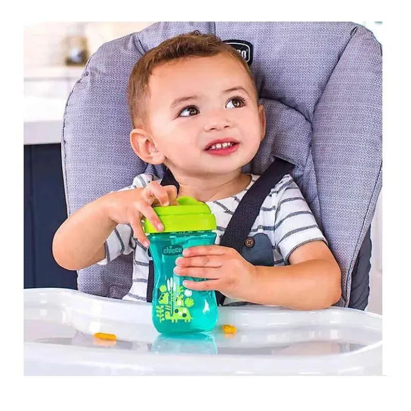Chicco 20 - Rim Spout Trainer Cup- 9Oz, 9M+ Blue/Teal Image 6