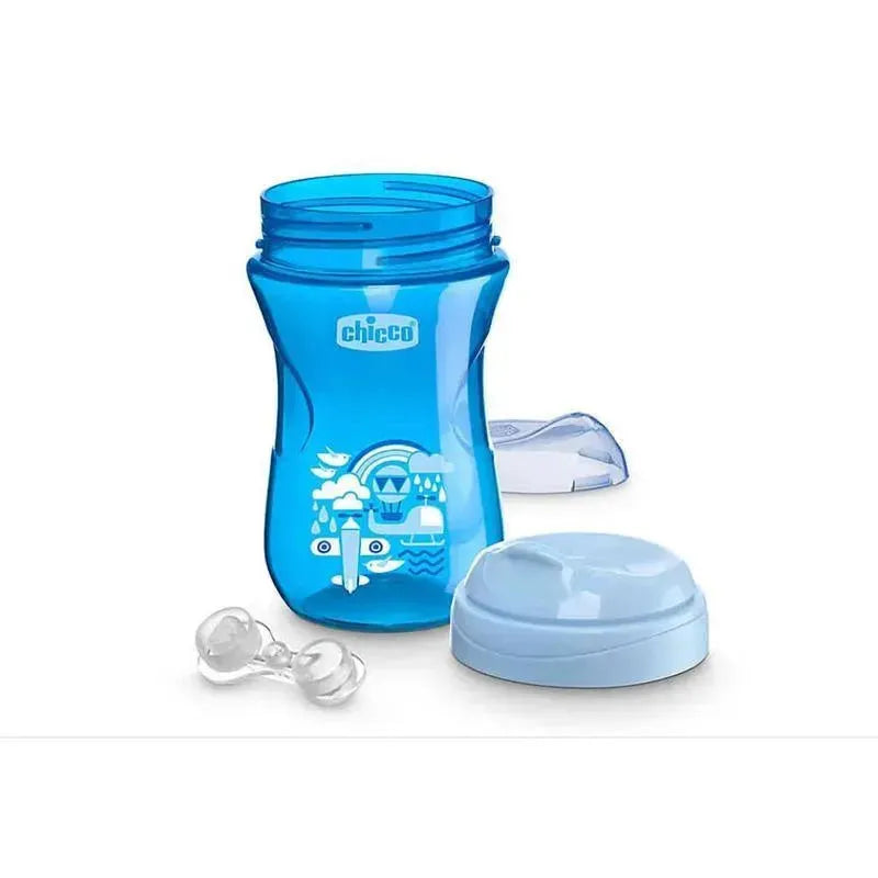 Chicco 20 - Rim Spout Trainer Cup- 9Oz, 9M+ Blue/Teal Image 3