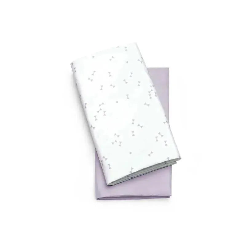 Chicco - 2Pk Lullago Bassinet Sheets, Lavender Triangle Image 1