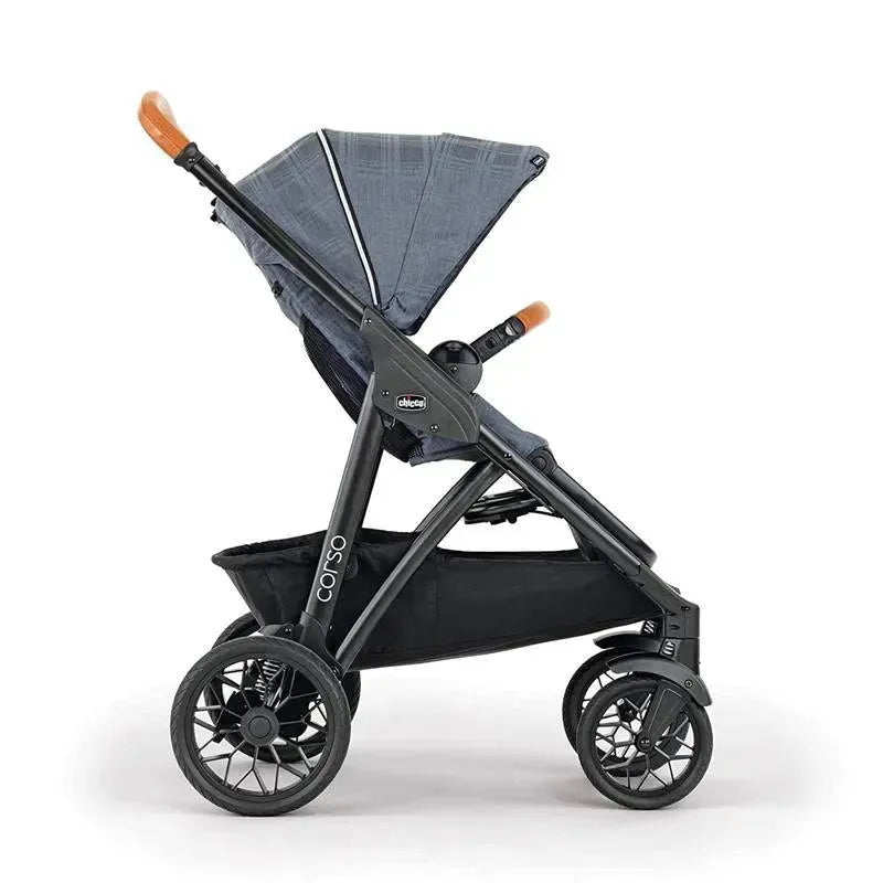 Chicco Corso Le Modular Quick-Fold Stroller, Chicco Corso Stroller, Black - Studio Image 10