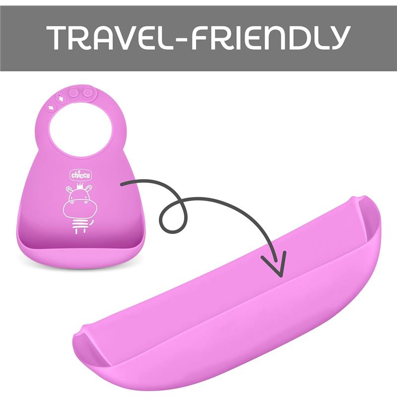 Chicco - Easy Start Silicone Feeding Gift Set 6M+ | Pink Image 3