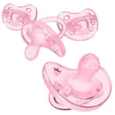 Chicco - PhysioForma® Orthodontic One-Piece Silicone Pacifier, 0-6m, Light Pink 4-Pack Image 1