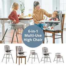 Chicco - Stack Hi-Lo 6-in-1 Multi-Use High Chair Sand Image 2