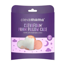 Clevamama Clevafoam Pram Baby Pillow Case, Stroller Pillow Case - Coral Image 3