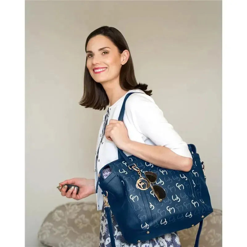 Clevamama - Hannah Tote Diaper Bag, Navy Image 13