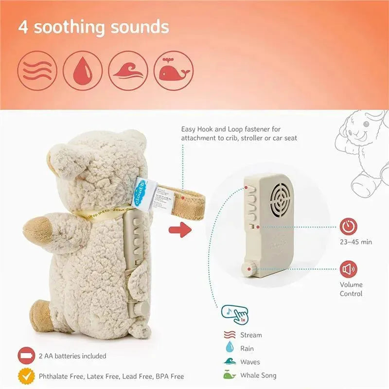 Cloud B - Travel Soothing Sound Machine, Sleep Sheep on the Go Image 2