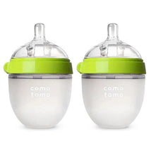 Comotomo - 2Pk Natural Feel Baby Bottle, Green (5Oz) Image 1