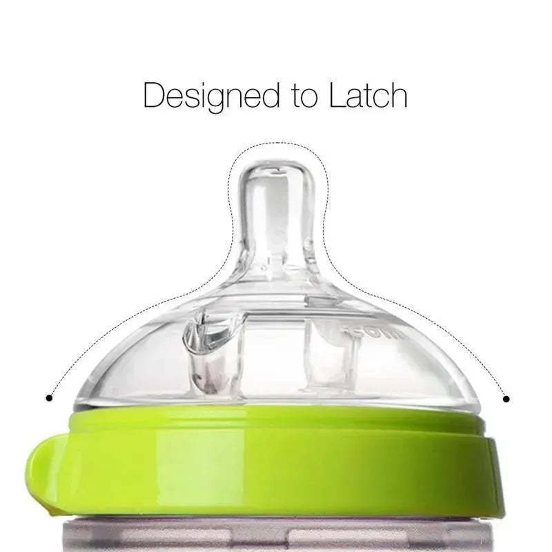 Comotomo - 8Oz Natural Feel Baby Bottle, Green Image 6