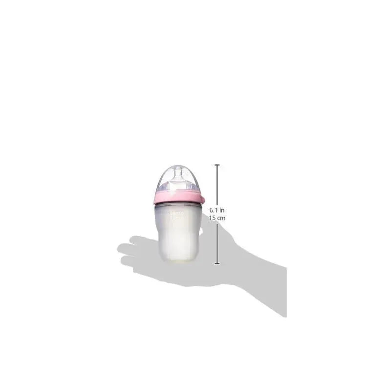 Comotomo - 8Oz Natural Feel Baby Bottle, Pink Image 6