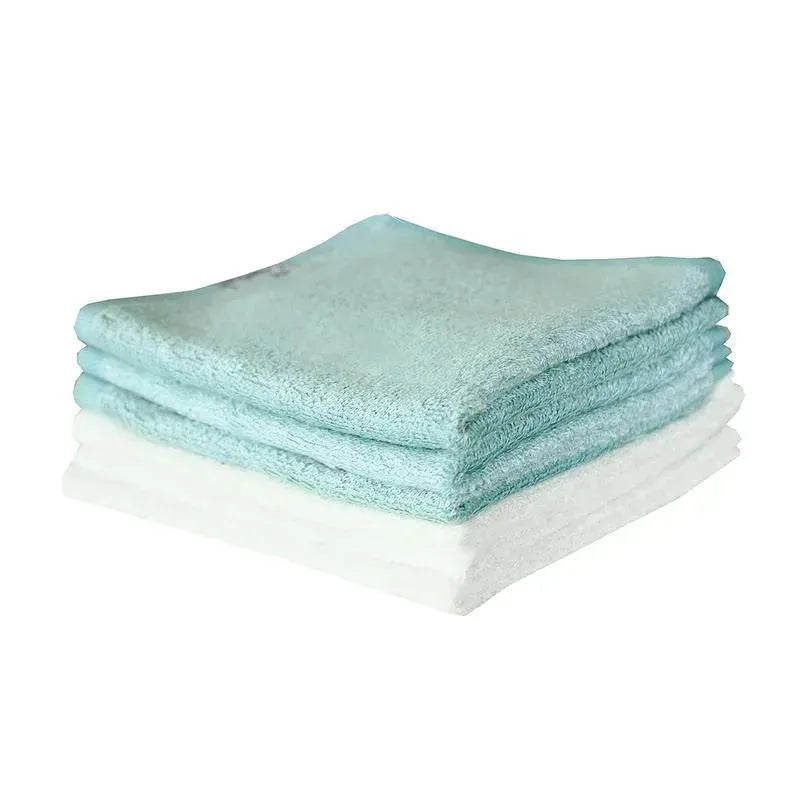 Copper Pearl - 6Pk Baby Bath Washcloths, White/Blue Image 3