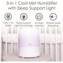 Crane - 3-In-1 Pediatric Cool Mist Humidifier And Aroma Diffuser And Sleep Support Light, 0.5 Gallon Image 4
