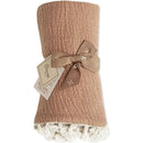 Crane - Baby Muslin Swaddle Blanket, Copper Red Image 3